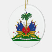 ハイチコートオブアームズ(ハイチ) セラミックオーナメント (左)