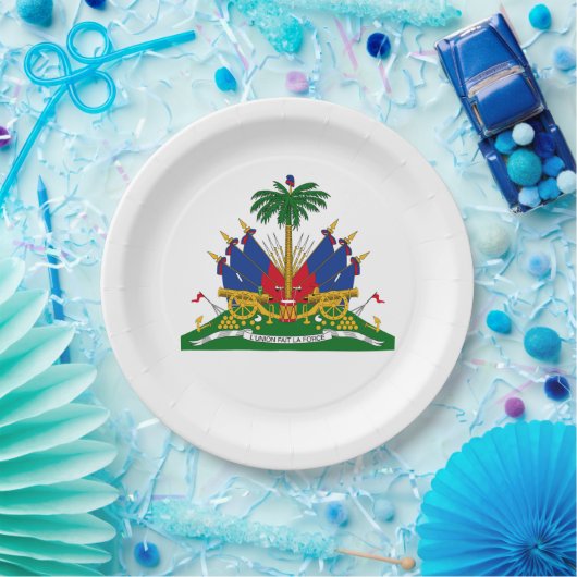 ハイチコートオブアームズ(ハイチ) ペーパープレート (パーティー)