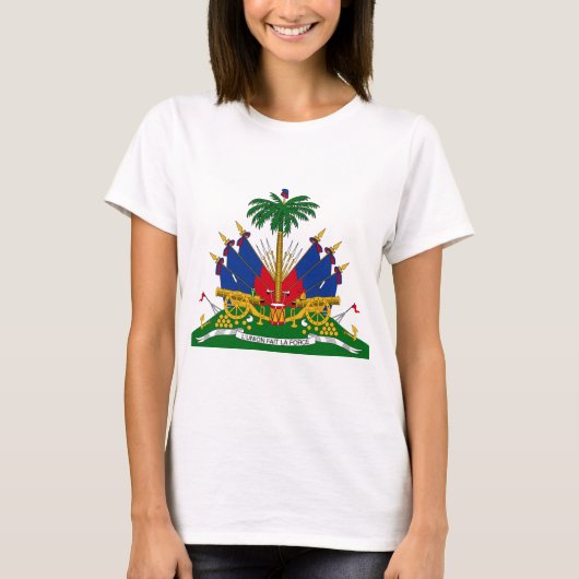 ハイチコートオブアームズ（ハイチ） Tシャツ (正面)