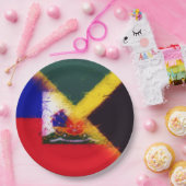 ハイチジャマイカ絵を描国旗 |ハイチジャマイカ ペーパープレート (パーティー)