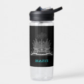 ハイチフィットネス&ハイチコート・オブ・アームズ/国旗 ウォーターボトル (左面)