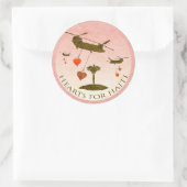 ハイチレリーフ、 浮き彫りバレンタイン ラウンドシール (バッグ)