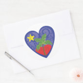 ハイチレリーフ、 浮き彫りバレンタイン ラウンドシール (封筒)