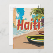 ハイチヴィンテージバケーションポスター ポストカード (正面/裏面)