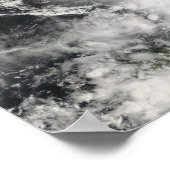ハイチ上空の熱帯性風雨 ポスター (角)