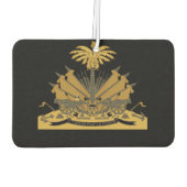 ハイチ人 – コート・オブ・アームズTシャツ カーエアーフレッシュナー (裏面)