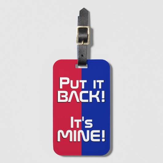 ハイチ国おもしろい旗 ラゲッジタグ (正面縦)