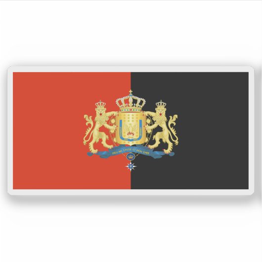 ハイチ国国旗（1811年～1814年） シール (正面)