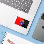 ハイチ国国旗(1814年~1820年) シール (ノートパソコンとiPhone)