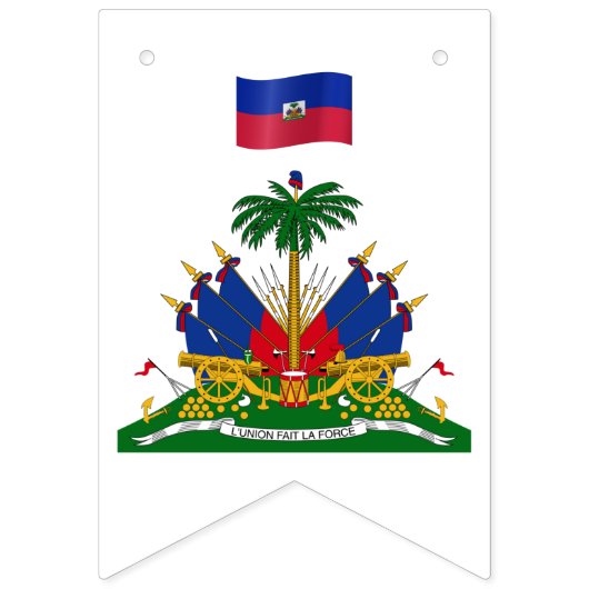 ハイチ国旗とパーティーハイチ結婚の旗/ バンティングフラッグ (第3の旗)