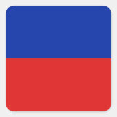 ハイチ国旗のシール スクエアシール (正面)