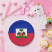 ハイチ国旗のプレート、パーティー、スポーツ、ハイチ ペーパープレート (パーティー)