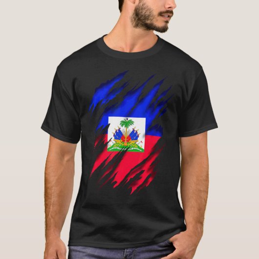 ハイチ国旗ハイチ Tシャツ (正面)