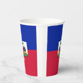 ハイチ国旗紙カップ&ハイチパーティー/スポーツ 紙コップ (右)