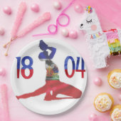 ハイチ国旗1804ネグマウォン |ハイチ独立 ペーパープレート (パーティー)