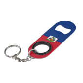 ハイチ国旗 キーホルダー栓抜き (正面アングル)