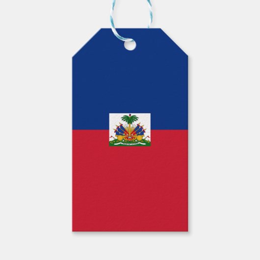 ハイチ国旗 ギフトタグ (正面)