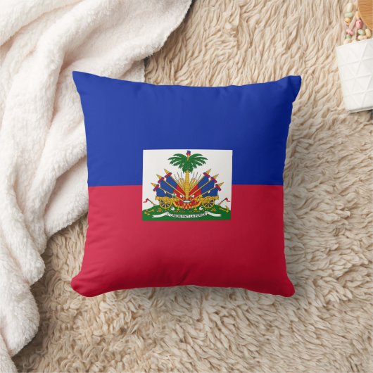 ハイチ国旗 クッション (ブランケット)