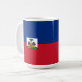 ハイチ国旗 コーヒーマグカップ (正面左)