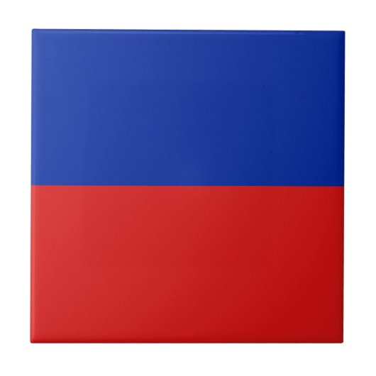 ハイチ国旗 セラミックタイル (正面)