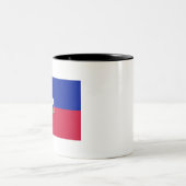 ハイチ国旗 ツートーンマグカップ (中央)