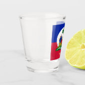 ハイチ国旗&ハイチの愛国者/スポーツ ショットグラス (左)