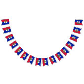 ハイチ国旗&ハイチパーティーバー結婚ナー バンティングフラッグ (全)