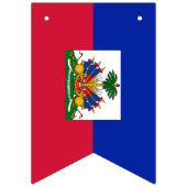 ハイチ国旗&ハイチパーティーバー結婚ナー バンティングフラッグ (第1の旗)