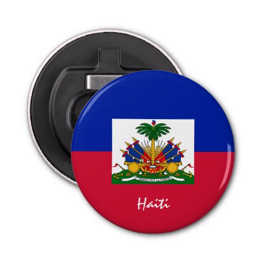 ハイチ国旗&ハイチパーティー/スポーツドリンク 栓抜き (正面)