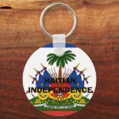 ハイチ国旗 – ハイチ – 詳細-lg，ハイチ独立国 キーホルダー (正面)