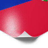 ハイチ国旗 フォトプリント            (角)