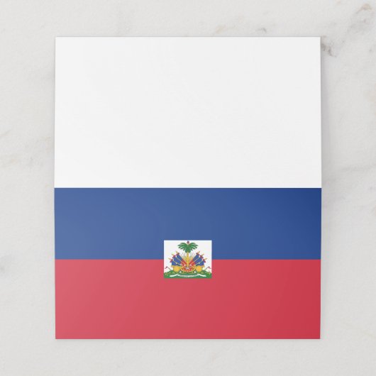ハイチ国旗 プレイスカード (外部開封)