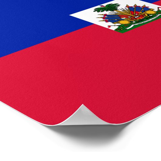ハイチ国旗 ポスター (角)