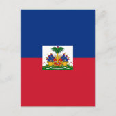 ハイチ国旗 ポストカード (正面)