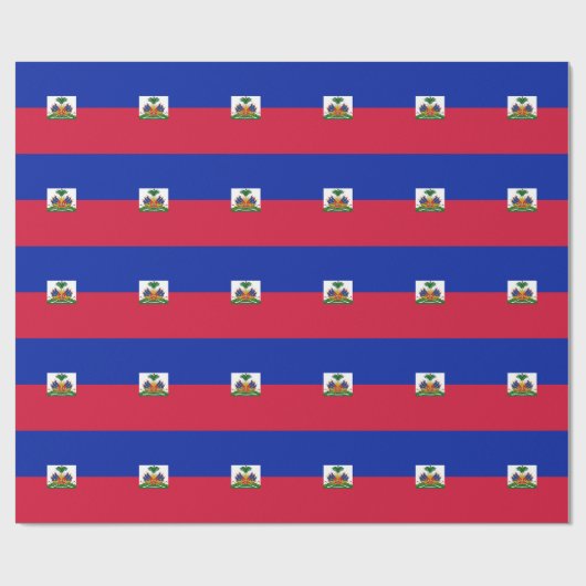 ハイチ国旗 ラッピングペーパー (フラット)