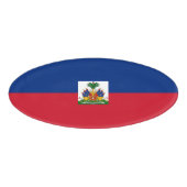 ハイチ国旗 名札 (正面)