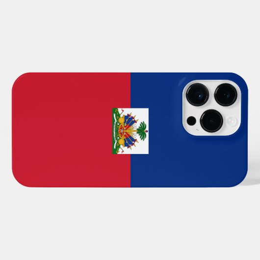 ハイチ国旗 iPhoneケース (裏面横)