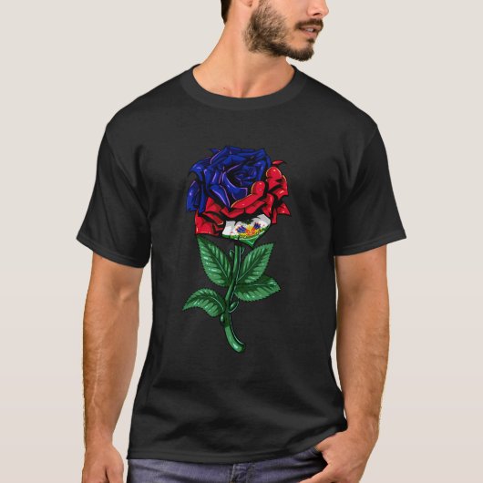 ハイチ国旗 Tシャツ (正面)