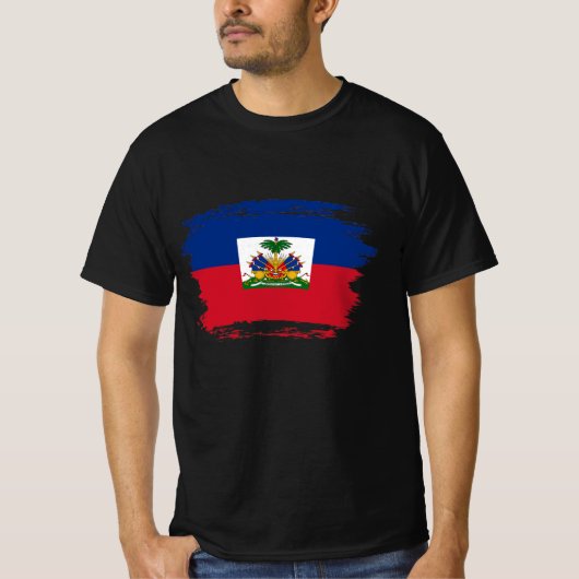 ハイチ国旗 Tシャツ (正面)