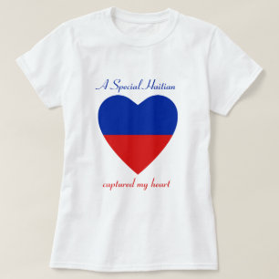 ハイチ国旗Sweetheart Tシャツ