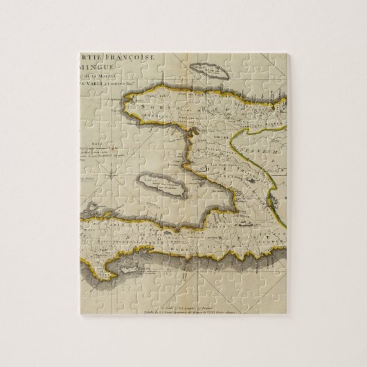 ハイチ地図 ジグソーパズル (縦)