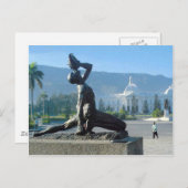 ハイチ地震レリーフ、 浮き彫り ポストカード (正面/裏面)