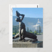 ハイチ地震レリーフ、 浮き彫り ポストカード (正面/裏面)