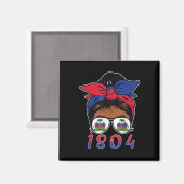 ハイチ女王ハイチ独立国旗の日1804ウォム マグネット (正面/裏面)