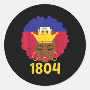 ハイチ女王ハイチ独立国旗の日1804ウォム ラウンドシール