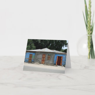 ハイチ空白のノートカード サンキューカード