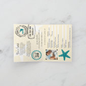 ハイチ結婚スターフィッシュ 招待状 (内部)