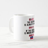 ハイチ誇りを持ったのルーツハイチ国旗ハイチ伝統 コーヒーマグカップ (正面左)