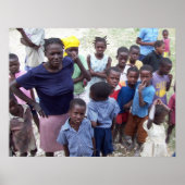 ハイチ顔の飢餓 ポスター (正面)