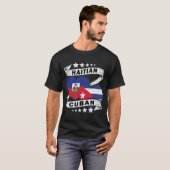 ハイチ・キューバ国旗 Tシャツ (正面フル)